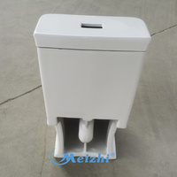 WC chinois de luxe blanc pour hôtel, design moderne monobloc en céramique avec double chasse et évacuation en S