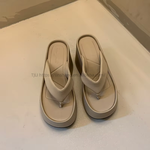 Sandales compensées à clipser pour femme, nouvelle collection été, à semelle épaisse, pour plateforme de commerce transfrontalier - Product Image 3