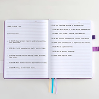 Agenda personnalisable en cuir PU format A5 2027, couverture rigide, pour carnet de notes professionnel