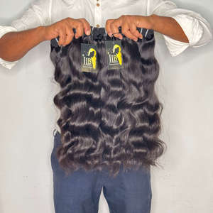 Paquete de Cabello Natural Indio con Cutícula Alineada, Proveedores de Cabello Humano Brasileño Ondulado Profundo, Paquetes de Cabello Brasileño Ondulado Virgen - Product Image 2