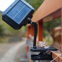 Lampu LED Tenaga Surya Rotasi 360 Derajat Dapat Disesuaikan Lampu Sensor Gerak Luar Ruangan Tenaga Surya Lampu Malam LED Tenaga Surya