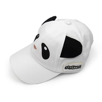 Gorra de Béisbol Personalizada con Bordado de Animales de Dibujos Animados, Unisex, Estructurada, Ajustable, de Algodón, con Orejas de Panda, para las Cuatro Estaciones