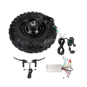 Kit de Motor Eléctrico para Carretilla de Exterior, 14.5 Pulgadas, 350W 500W, 24V-48V, Kit de Conversión de Motor para Carretilla de Jardín, Neumático Ancho - Product Image 2