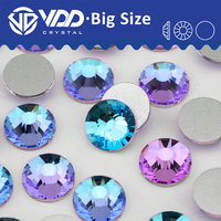 Strass VDD 246 Violet Fée SS34-SS50 Non Thermocollants, Pierres en Verre de Haute Qualité à Dos Plat