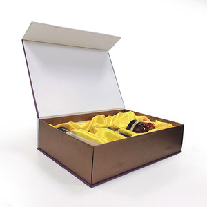 Luxury Perfume Rigid <b>Box</b> with Gold Satin Protective Magnetic Gift Packaging for <b>Glass</b> Bottles Elegant Embossing Printing - Product Image 5