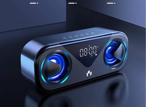 Doovofull — réveil intelligent sans fil, sans fil, avec alarme et haut-parleur LED, pour ordinateur, lampe de bureau - Product Image 4