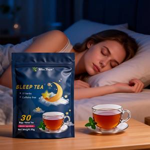 <span class=keywords><strong>Tisane</strong></span> Apaisante <span class=keywords><strong>pour</strong></span> le Sommeil et la Détente, 30 Sachets, 90g, Sans Caféine, Mélange Naturel de Graines de Jujube, Lys, Goji, Longane et Mûre - Product Image 1