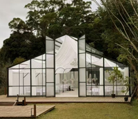 Tente d'atrium transparente de haute qualité pour l'extérieur, tente de réception ignifuge pour les événements de mariage et les fêtes