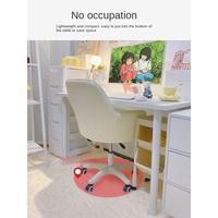 Chaise pivotante moderne et mignonne pour filles, chaise de bureau en tissu pour l'apprentissage, pour la maison, la chambre à coucher, le salon, l'hôtel, le dortoir