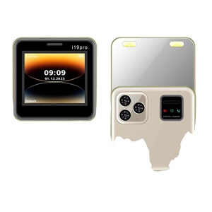 Mini Teléfono Celular Giratorio y Bonito de 2.4 Pulgadas con Botón Deslizante, Doble SIM, Dos Linternas, Voz Mágica, Lista Negra, Cuadrado y Pequeño - Product Image 1