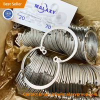 MALAXY Stainless Steel Black 65mn Manganese Steel C Type External Circlip Retaining Clip Ring for Shaft