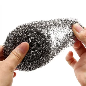 Silver Dish Washing Scrubber / Stainless Steel Ss 410 Scourer - China  Spiral Scourer for Pot Cleaning and Scourer for Kitchen Cleaning price