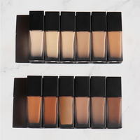 Fond de teint liquide mat 30 ml, marque privée, imperméable, longue tenue, couvrance totale, effet illuminateur