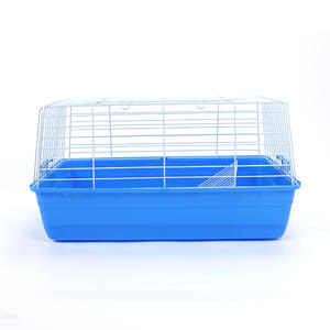 <span class=keywords><strong>Cage</strong></span> à oiseaux carrée en fil de fer écologique pour petits perruches, perroquets, avec plateau en plastique (usage intérieur) - Product Image 1