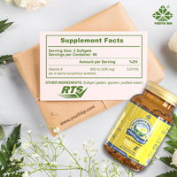 Gélules de Vitamine E Acétate de D-alpha Tocophérol Soutien Saisonnier au Bien-être pour les Personnes Face aux Stress Environnementaux Grand Stock
