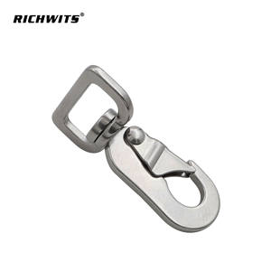 Crochet de sangle classique en acier inoxydable, boucle à ressort rotative universelle pour laisse d'animal de compagnie, attache de sac, taille 3M, matériau en fer - Product Image 4