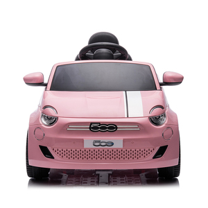 Voiture électrique pour enfants FIAT <span class=keywords><strong>500e</strong></span> 12V sous licence officielle, à conduire avec télécommande, rose, pour filles - Product Image 2