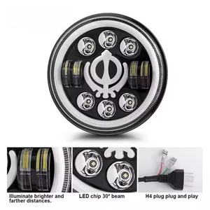 Faro LED Impermeable IP68 de 7 Pulgadas, 75W, 10000LM, 6000K, con Anillo Halo y Ojo de Ángel, Luz Alta/Baja para Ranger - Product Image 2