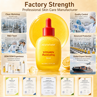 Sérum Coréen AESTHTANY pour Soins de la Peau, Collagène, Acide Hyaluronique, Nicotinamide, Vitamine C et E, Éclaircissant Anti-Taches, Anti-Âge