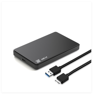 Caja de plástico para <span class=keywords><strong>disco</strong></span> <span class=keywords><strong>duro</strong></span> <span class=keywords><strong>externo</strong></span> Caja de 2,5 pulgadas Caja SATA a USB 3,0 HDD Computadora Caja de color negro OEM ABS Stock de plástico - Product Image 2