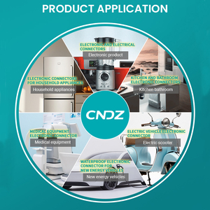 Vh 3.96 मिमी पीतल संपर्क ip67 2a 250v नायलॉन आवास 4-पिन ऊर्ध्वाधर स्ट शेल टर्मिनल पिन तार बोर्ड कनेक्टर के लिए - Product Image 4