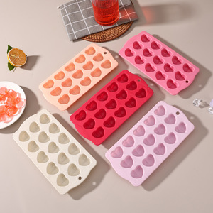 Molde de silicona para cubitos de hielo para el Día de San Valentín, forma de fruta, fresa, sandía, suplemento alimenticio para bebés, molde para pastel al vapor de goma - Product Image 1