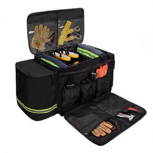 Échantillon gratuit : Sac de pompier pour les premiers intervenants, sac de transport pour équipement de pompier avec compartiment pour casque, aérations en maille, croix de Malte - Product Image 1