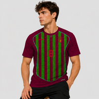 HOSTARON OEM Custom Retro Profession elles Fußball trikot für Männer Atmungsaktives Polyester Jacquard Sublimiertes Fußball-T-Shirt für Fans