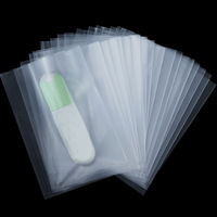 Sac en poly en plastique transparent transparent ouvert à plat sac en plastique à fond plat personnalisé de pe pour le stockage de sandwich