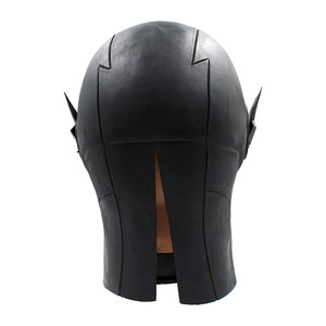 Máscara de látex con cabeza de superhéroe, Zoom negro, accesorio de disfraz de supervillano, máscara de cabeza completa - Product Image 6