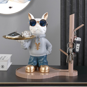 Zapatero de Lujo Ligero para Entrada con Adornos Decorativos de Resina, Bandeja para Guardar Llaves, Gancho para Mascarillas y Relojes - Product Image 1