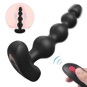 <span class=keywords><strong>Plug</strong></span> Anale Vibrante Elettrico in Silicone di Grado Medicale, Impermeabile, Ecologico, con Telecomando per Uomini e Donne - Product Image 1