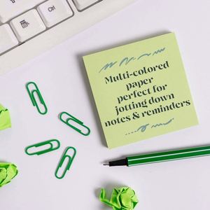 Oferta: Notas Adhesivas en Espiral de 3x3 Pulgadas, 100 Hojas, 10 Colores, Impresión Personalizada para Regalo - Product Image 4