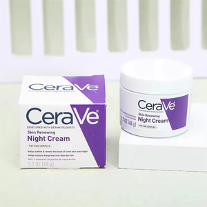 Vente en gros de crème hydratante réparatrice de nuit au beurre de karité Ceraves, nicotinamide et polypeptide, de haute qualité et originale, 48g - Product Image 2