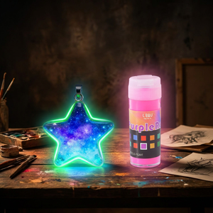 ชุดผงเรืองแสง LEQU Happy And Fun 12 สี ขนาด 20 กรัม ต่อสี สำหรับงาน DIY - Product Image 2