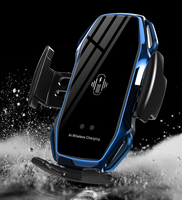 Support de chargeur sans fil pour voiture A5 avec sortie maximale de 15 W, support de téléphone portable de type C, ouverture et fermeture automatiques par induction infrarouge