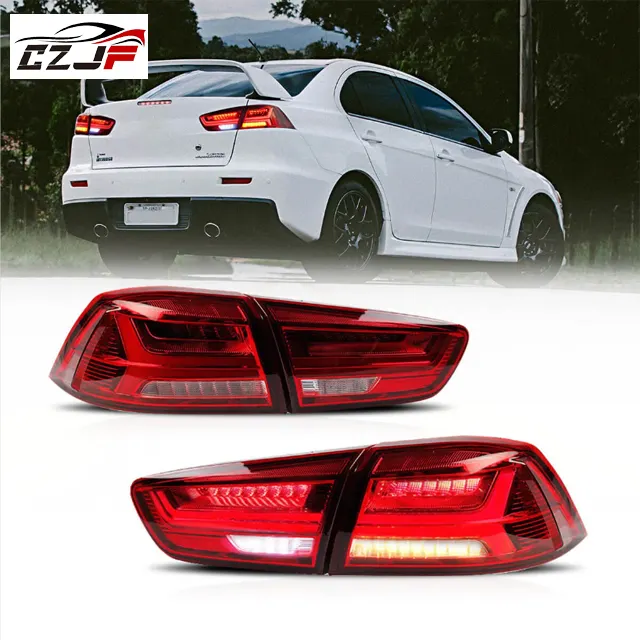 Lampu Ekor LED EVO X Vland dengan Sinyal Belok Berurutan untuk Mitsubishi Lancer 2008 09 10 11 12 13 14 15 16 17