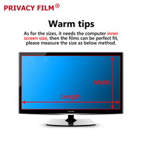 27 Inch Privacy Filter Anti Glare Screen Film Voor Dell SE2719H Breedbeeld Blickschutzfilter Voor Desktop Screen Monitor