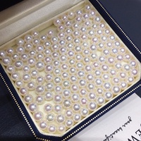 Perles naturelles de 5 à 7 mm de taille avec un lustre parfait, perles d'eau douce rondes, perles naturelles en vrac