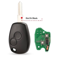 Clés de voiture intelligentes Renuo de remplacement, clés de véhicule 1/3 boutons, clés de voiture ID46 PCF7946/47/7961-4A, télécommande de voiture 433.92MHz, fabricant