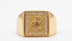 Elegant Gold Plated Copper Brass Men's Fashion <b>Finger</b> <b>Ring</b> with Classic Design for Festival Wedding Anniversary Daily Wear - Product Image 2