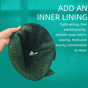หมวกปาร์ตี้สีเขียวลูลิง ยายาว ขนาดเดียว หมวกปาร์ตี้สีเขียว อุปกรณ์ประกอบชุดฮาโลวีน - Product Image 4