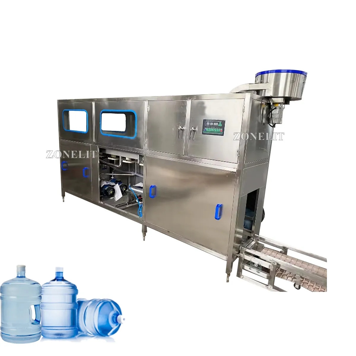 Automático 150BPH agua mineral 20 litros embotellada 5 galones máquina de llenado de agua