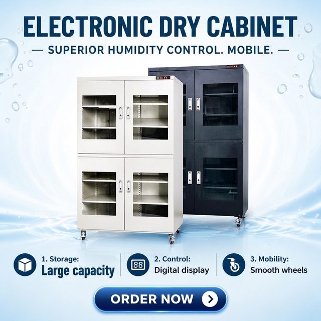 360L 660L Lab Oven Dehumidifier Cabinet Moisture Proof Cabinet ,Humidity and Temperature Control Electronic Dry Cabinet