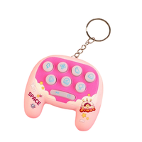 Accessoire porte-clés interactif créatif Jouet de jeu de poche lumineux avec console de jeu cadeau nouveauté amusante martelée