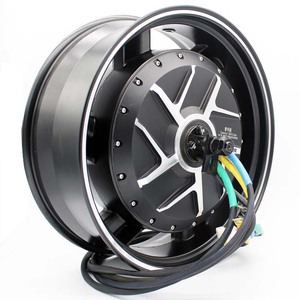 Moteur de moyeu sans balais haute puissance et rapide 5000W-15000W étanche IP67 pour conversion de scooter et moto 17X6.0 Haute puissance Deliv - Product Image 2