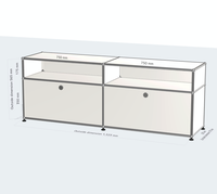 Moderner Edelstahl-Schrank mit Verstellbaren Regalen, Rostfrei und Pflegeleicht, für Wohnzimmer, Schlafzimmer, Aufbewahrung, Heim und Gewerbe