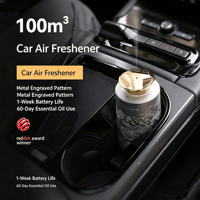 Diffuseur haut de gamme 3004 pour entreprise, motif montagne plaqué or, diffuseur métallique pour voiture et maison, coffret cadeau d'entreprise pour les fêtes