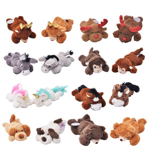 2025 गर्म बिक्री संवर्धन कस्टम चरित्र डिजाइन 18 सेमी प्लग पशु खिलौना सेट प्यारा नरम छोटे ओम कस्टम स्टड भालू घोड़े - Product Image 1