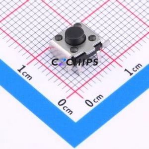 TS6645TPZJ 250gf BD 069 Tactile Switch SMD,7.5x3.6mm Switch Single Pole Single Throw 2.5N Horizontal Mount 6mm - Product Image 1